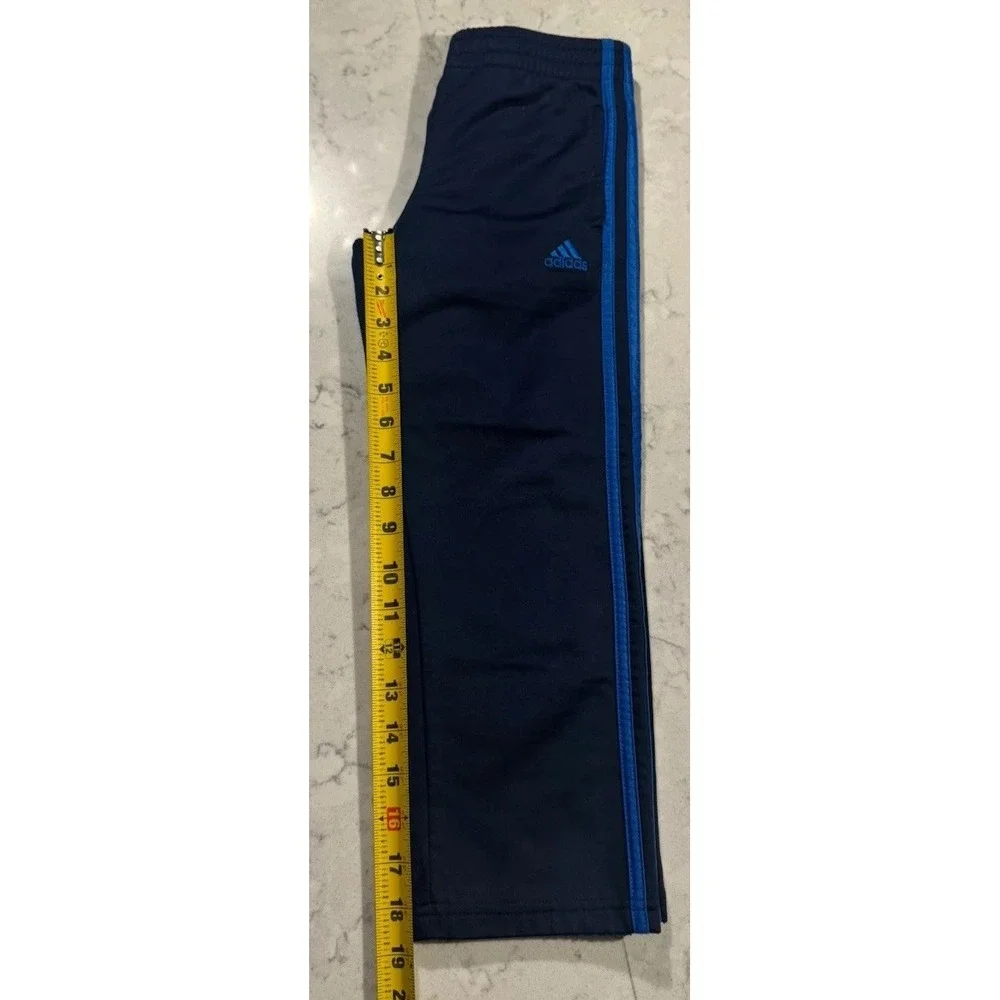Adidas Track Pants Youth Boys 6 Navy Blue 3 Stripes Athletic Outdoor Athleisure